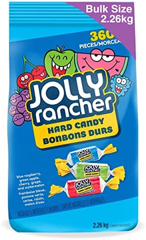 JOLLY RANCHER Assorted Hard Candy Bulk, Individually Wrapped Candy to Share - 360CT, 2.26kg